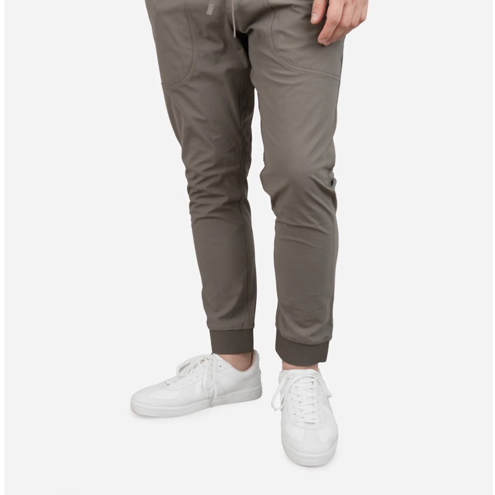 Men's Taupe Jogger Pants